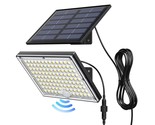 Solar Lights Outdoor With Motion Sensor, 113Led Cool White Solar Flood L... - $43.99