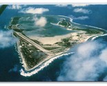 Aerial View Wake Island South Pacific UNP Chrome Postcard L18 - $4.90
