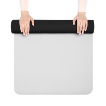 Premium Microfiber Yoga Mat w/ Non-Slip Grip, Anti-Fatigue &amp; Lightweight... - £60.21 GBP