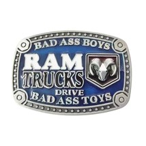 New Metal Bad Boys Drive Ram Trucks Belt Buckle - £11.68 GBP