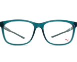 Puma Eyeglasses Frames PU01840A 006 Clear Blue Square Full Rim 55-16-145 - $39.59