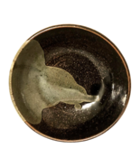 Japanese Style Studio Pottery Bowl Brown Tenmoku Glaze Handmade 2&quot;H 7&quot;W ... - $31.49