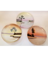 Meito China Hand Painted Made in Japan - 3 Beautiful Plates - £31.27 GBP
