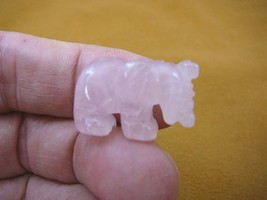 (Y-ELE-510) little 1&quot; Pink Elephant FIGURINE carving elephants gemstone ... - $8.59
