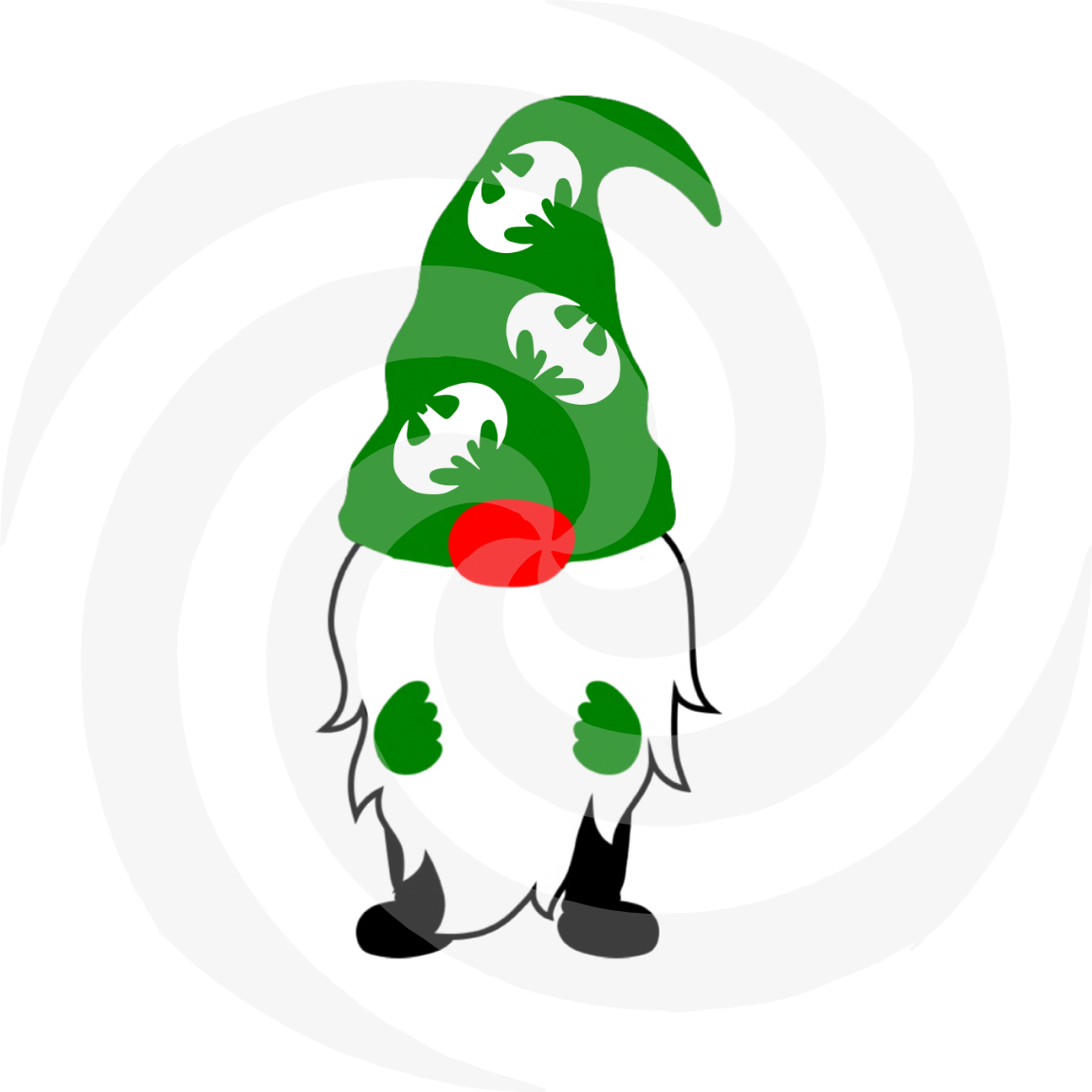 Gnome 1a-Digital ClipArt-Art Clip-Gift Tag-Notebook-Holiday-Scrapbook-Ba... - $1.99