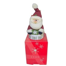 VTG AVON Ornament Winter Buddies Holiday 6.5x3 Santa Claus Bell Ho! Ho! ... - $17.30