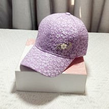 Women Hat Diamond-Encrusted Double Love Cap Visor Season Sunscreen Baseball Cap - £12.18 GBP