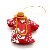 Island Heritage 2002 Vintage Ornament Hawaiian Shirt Designer Bold Hibiscus - £12.52 GBP