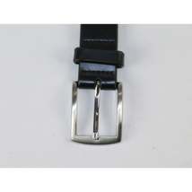 Men VALENTINI solid Leather Belt Classic Pin Buckle Big Sizes V801 black image 5