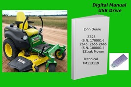 John Deere Z625, Z645, Z655 and Z665 EZtrak Mower Technical Manual SEE PIC DESC. - £18.66 GBP