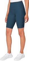 Mondetta Women&#39;s Size Medium Blue High Waist Active Bike Shorts NWT - £10.65 GBP