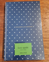 NEW SEALED LARABEE DOT NAVY KATE SPADE OCCASIONS AND CONTACTS ADDRESS BOOK - £11.78 GBP