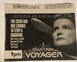 Star Trek Voyager Tv Guide Print Ad Advertisement Kate Mulgrew TV1 - $5.93