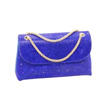 Afgoger  Fashaion Blue Crystal Women Crossbody Bag Ladies Red  Handbags Toiletry - £144.31 GBP
