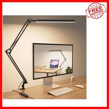 Adjustable Swing Arm Desk Lamp with Timer &amp; Memory Function - 12W Power - $645.29 MXN