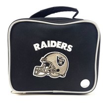 NFL Official Raiders Lunch Bag 9x8x3&quot; Insulated Black  - $17.81