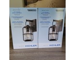Kichler Montview 2 Pack Outdoor Wall Light Lantern Zinc Finish 12&quot; - £55.51 GBP