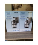 Kichler Montview 2 Pack Outdoor Wall Light Lantern Zinc Finish 12&quot; - £55.23 GBP