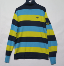 Vtg Adidas CARLO GRUBER Wool Turtleneck Striped Ski Sweater Mens M Rare ... - $127.33