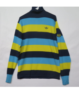 Vtg Adidas CARLO GRUBER Wool Turtleneck Striped Ski Sweater Mens M Rare ... - £100.61 GBP