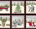 24&quot; X 44&quot; Panel It&#39;s Christmas Time Christmas Blocks Cotton Fabric Panel... - $9.97