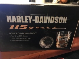 Harley-Davidson® Bar &amp; Shield® Double Old Fashioned Set of Two - £23.56 GBP