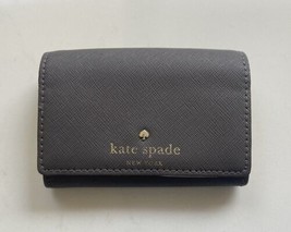 Kate Spade New York Gray Wallet Small Card Holder With Flap - £11.95 GBP