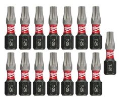 Milwaukee Shockwave 1 In. Impact T20 Insert Bits (15 Pack) - $19.35 CAD
