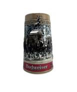 1987 VTG Budweiser Clydesdales Collector&#39;s Holiday Beer Stein C Series 3... - $11.30