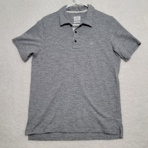 Rag &amp; Bone Men&#39;s Polo Shirt Size Medium Standard Issue Gray Casual Short Sleeve - £18.69 GBP