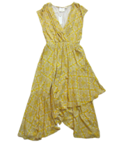 NWT Anthropologie Maeve Fete in Yellow Motif Handkerchief Midi Dress S $130 - $51.48