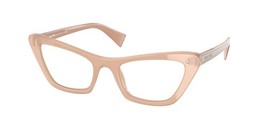 New Miu Miu VMU-03T 02M-1O1 Pink Opal Eyeglasses 50/20/145 - $3,643.77 MXN