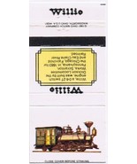 Transportation Matchbook Cover Trains Willie Switch Engine - $1.02