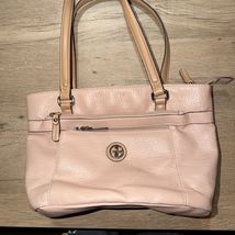 GIANINI BERNINI PEBBLE LEATHER MAUVE DESIGNER HANDBAG - $46.52