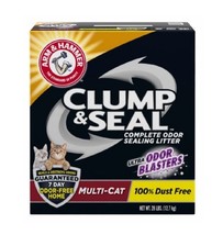 Arm &amp; Hammer 2292 Clump &amp; Seal Unscented Clumping 28 lbs. Box Multi-Cat ... - £38.18 GBP