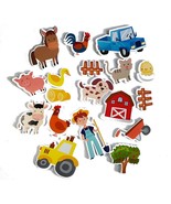 Bath Time Farm Animals Foam Play Pieces with Storage Bag - $231.38 MXN