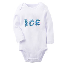 Babies Nature Ice Pattern Rompers Newborn Baby Bodysuits Infant Kids Jumpsuits - £8.85 GBP