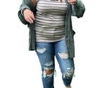 Rj 220 Striped Tank Top Oatmeal White And Navy - $30.00