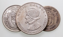 1905-1961 Panama Silbermünze Menge Von 3 Km # 3, 25, 26 - £39.10 GBP