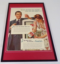 1942 Campbell&#39;s Tomato Juice 11x17 Framed ORIGINAL Vintage Advertising P... - £55.25 GBP