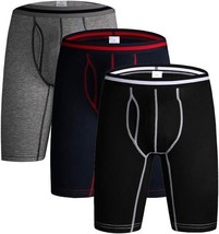 THE OTHER SIDE Men&#39;s Underwear Boxer Briefs Cotton Regular Long Pack (XX... - $350.65 MXN