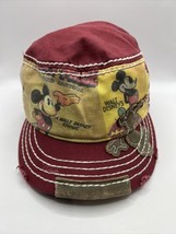 DISNEY MICKEY MOUSE Hat Adjustable Comic Red Walt Disney World - £11.74 GBP