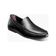 Stacy Adams Conroy Moc Toe Perf Slip-On Casual Shoes Black 25702-001 image 2