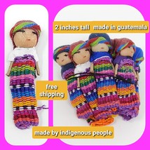 new 2 inches guatemalan  worry dolls or voodoo doll free shipping - £7.17 GBP