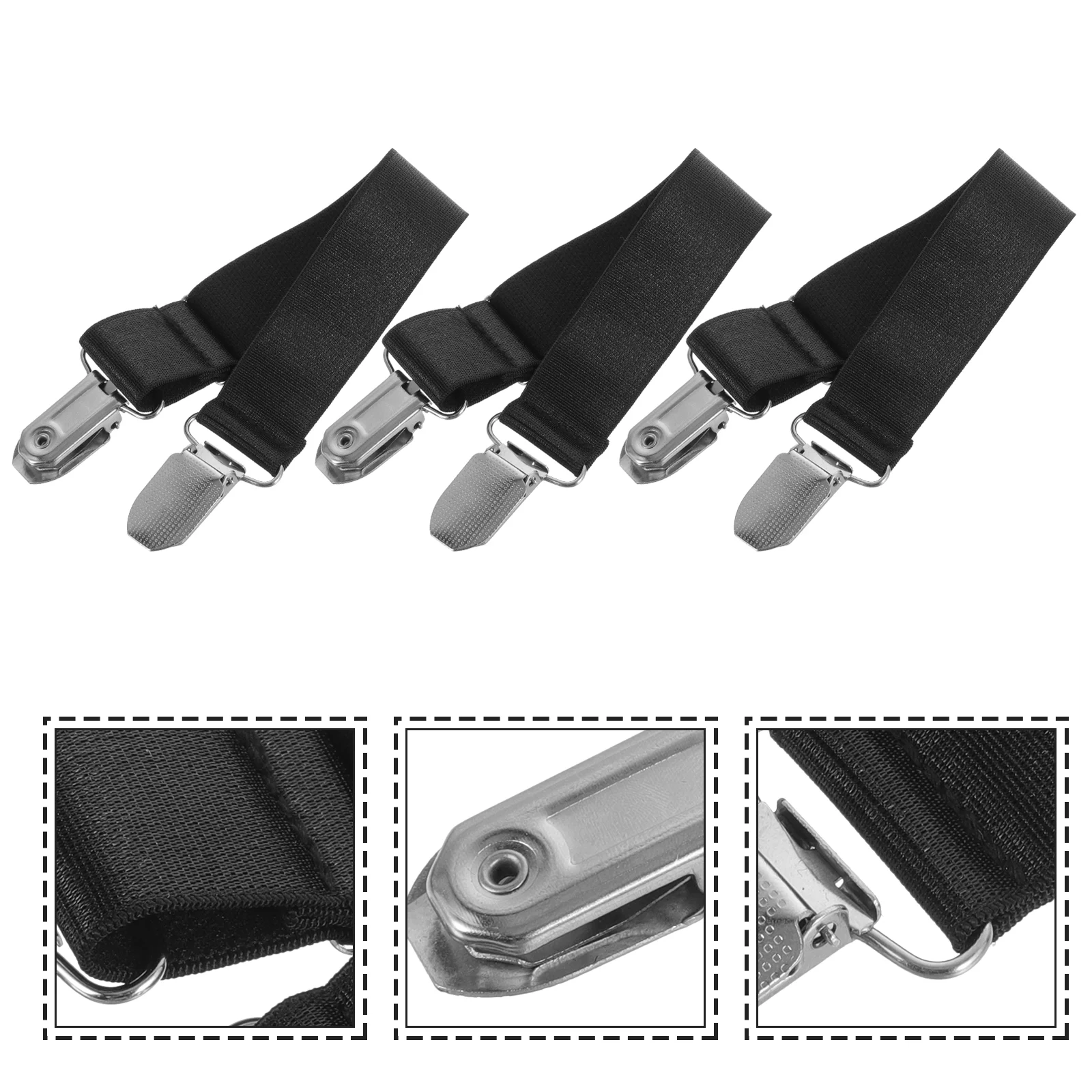 6 Pcs Boot Clip Motorcycle Riding Pant Leg Luggage Loop Strap Tie down S... - £12.91 GBP