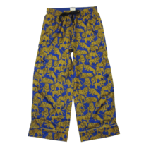 NWT J.Crew Collection Pull-on Silk-Twill Pant in Blue Olive Sleepy Lions 8 - £71.62 GBP