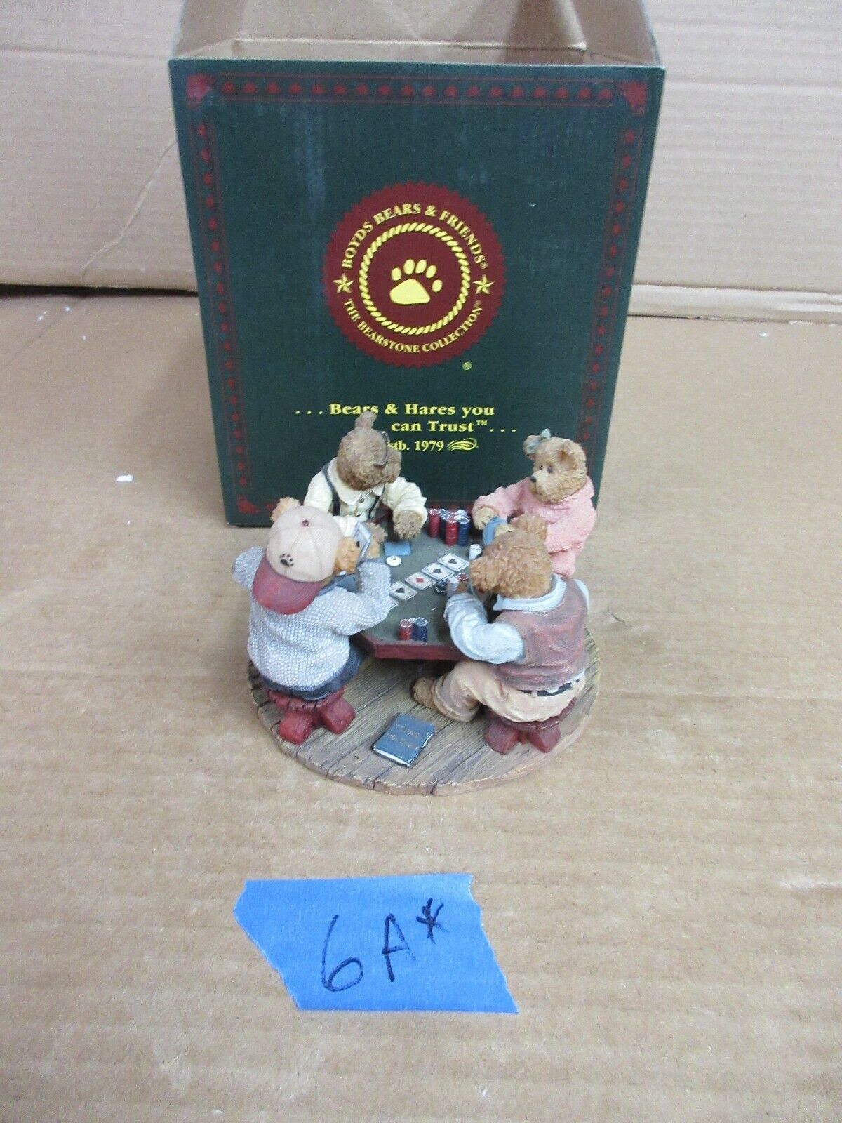 Boyds Bears Bearstone Annie Tex Jack Chip Shuffle Up & Deal 2277965 Figurine  - £43.10 GBP