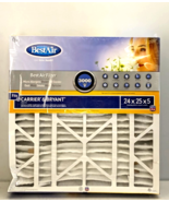 BestAir 24 in. x 25 in. x 5 In. Carrier/Bryant MERV 13 Deep Pleat Cleane... - $47.23 CAD