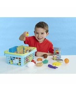 Pretend Food Shopping Basket 35+ pieces - New Free Ship - $26.72