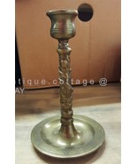 1930s vintage BRASS DRAGON SERPENT CANDLESTICK HOLDER chinese china asian - £53.93 GBP